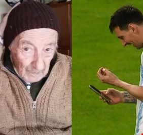 ميسي يوجه رسالة بعد سماعه قصة المشجع المئوي المخلص