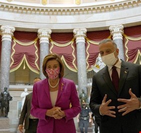 الكاظمي لرئيسة مجلس النواب الأمريكي بيلوسي : لن أتوقف عن محاربة الفساد وتهدئة الأوضاع في المنطقة