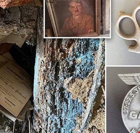 اكتشاف كبسولة زمنية نازية تضم صورة لأدولف هتلر مخبأة في جدار منزل ألماني