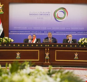 ابرز ما جاء في كلمة رئيس الوزراء مصطفى الكاظمي في افتتاح مؤتمر بغداد الدولي