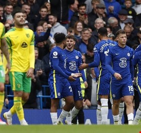 تشيلسي يكتسح نوريتش بسباعية نظيفة ويواصل تربعه على عرش 