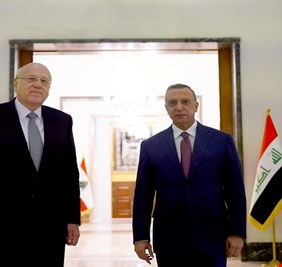 الكاظمي يستقبل ميقاتي  ويبحث معه التعاون في المجال الأمني، ومكافحة الإرهاب، وتجفيف منابعه  والتنسيق في قضايا اخرى