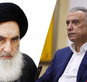 السيد السيستاني يستنكر  استهداف الكاظمي