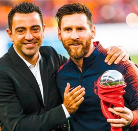 تشافي يكشف فحوى رسالة من ميسي