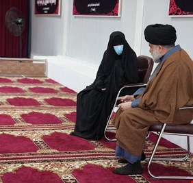 الصدر يلتقي والدة الناشط المختطف 