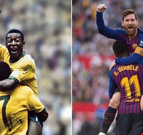 ميسي يحطم 3 أرقام قياسية للأسطورة بيليه في غضون عام واحد!