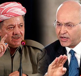 بعد اعلان البارزاني غضبه من اداء برهم صالح.. حزب طالباني يرد: كفى استفزازاً