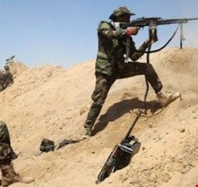 الحشد الشعبي يشتبك مع ارهابيي داعش شرق صلاح الدين ويلحق به خسائر  جسيمة