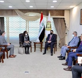 الاعرجي لوفد نرويجي: مستعدون للتعاون لتخفيف معاناة النازحين