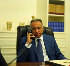 الكاظمي يهاتف شاخوان عبدالله ويؤكد متابعته للمجرمين والجناة اينما وجدوا