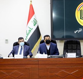 الاعرجي يترأس اجتماعاً لمناقشة محضر اجتماع مشترك للقوتين البحربة العراقية والإيرانية