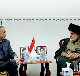 اجتماع مغلق بين الكاظمي والصدر في الحنانة