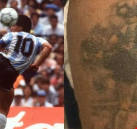 لمسة يد مارادونا تجنب صحفيين الاعتقال في أوكرانيا