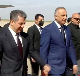 الكاظمي في أربيل لمعالجة تداعيات الصواريخ الإيرانية أمنياً