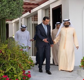الأسد يزور الإمارات ويلتقي حاكم دبي