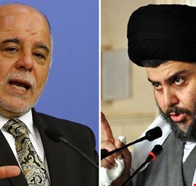 العبادي يهنئ الصدر ويدعوه لاطار وطني