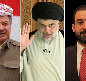 تقرير يرصد بوادر إنهيار التحالف الثلاثي بين الصدر والبارزاني والحلبوسي