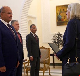 سفيرة واشنطن الجديدة تصل بغداد