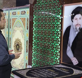 مستشار الامن القومي في مرقد امام المتقين وفي رياض المراجع الصدر والحكيم وشهداء الحشد الشعبي