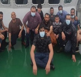 إنقاذ خمسة عشر بحارا سوريا على سواحل الهند