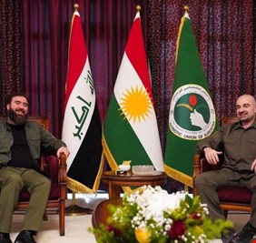 بافل طالباني يبحث مع رئيس الكتائب المسيحية في الحشد تشكيل حكومة قوية