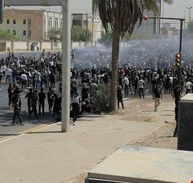 اصابات قوية في صفوف المتظاهرين