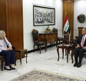 سفيرة واشنطن في بغداد تلتقي رئيس القضاء الأعلى: ضرورة احترام حرية التظاهر