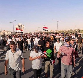 بالفيديو.. تظاهرات حاشدة لانصار الأطار التنسيقي وسط بغداد