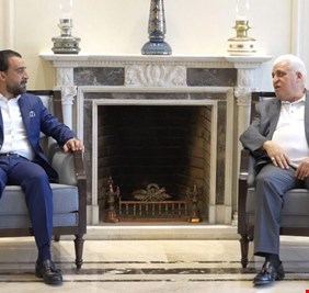 مصدر يكشف تفاصيل لقاء الفياض مع محمد الحلبوسي