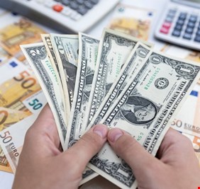 اليورو يسجل تراجعا مقابل الدولار