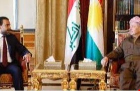 الحلبوسي ووفد إدارة الدولة يلتقون بارزاني