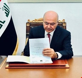 اول تعليق من برهم صالح بعد خسارته منصب رئاسة الجمهورية