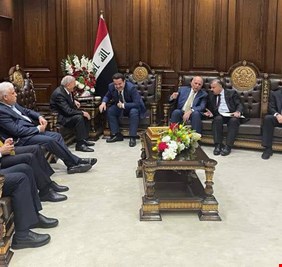 بالصور : رئيس الجمهورية عبد اللطيف رشيد يلتقي المرشح لرئاسة الحكومة محمد السوداني