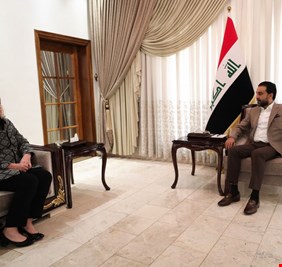 تفاصيل لقاء الحلبوسي مع السفيرة الأمريكية رومانوسكي