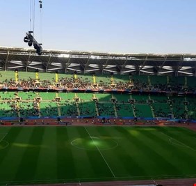بالصور .. ملعب البصرة الرياضي قبل انطلاق بطولة كأس الخليج