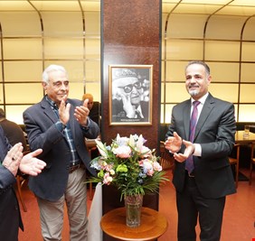 الجواهري وسفير العراق وعدد من العراقيين يحتفلون في براغ بمناسبة تأسيس الجيش العراقي