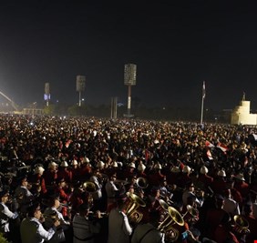 استياء شعبي من حفل استقبال وفد المنتخب الوطني في ساحة الاحتفالات في بغداد