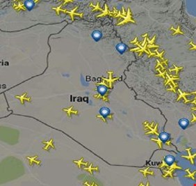 العراق يجني 100 مليون دولار سنوياً من مرور الطائرات في اجوائه