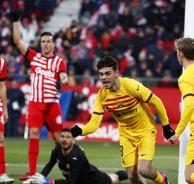 برشلونة يهزم جيرونا ويعزز صدارته للدوري الإسباني