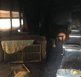 إحراق مقر حزب البارزاني في كركوك