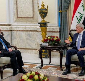 رئيس الجمهورية يلتقي وفد إقليم كردستان ويدعو لحل المشاكل مع بغداد