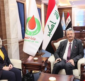 السفيرة الأمريكية رومانوسكي تكشف سبب اجتماعها مع وزير النفط