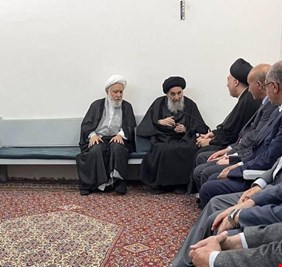 بالصور .. احدث ظهور للمرجع السيستاني