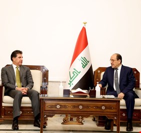 المالكي يبحث مع البارزاني تجاوز الصعاب