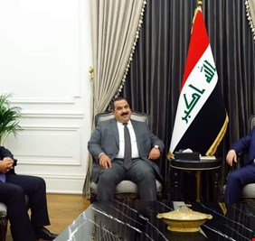 تفاصيل لقاء السوداني مع ابو مازن و مثنى السامرائي