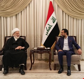 الحلبوسي يلتقي رئيس المجلس الأعلى همام حمودي لبحث ورقة الإتفاق السياسي