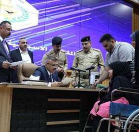 بالصور.. عوائل شهداء الداخلية في ضيافة الشمري
