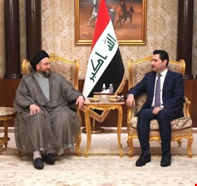 شاخوان عبدالله و عمار الحكيم يبحثان تمرير قانون الموازنة الثلاثية