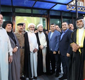 علماء و وجهاء مدينتي الصدر و الكاظمية يزورون المجمع الفقهي السني و يستنكرون الاساءات لابو حنيفة النعمان