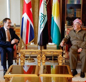 مسعود البارزاني يؤكد للسفير البريطاني عزم إدارة الإقليم لإجراء الانتخابات في موعدها